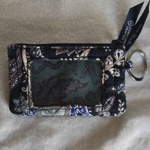 Vera Bradley Paisley ID Case with Keyring - Java